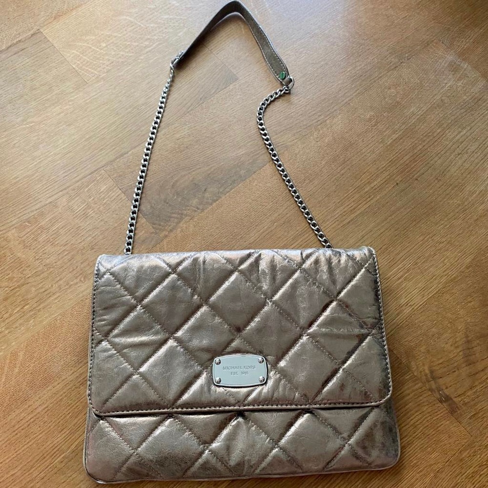 Michael Kors Crossbody Metallic Bronze Purse